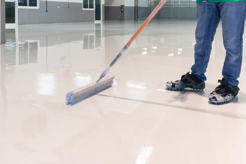 Epoxy floor installation