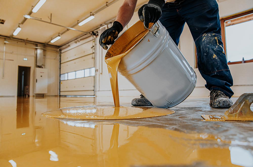 Applying epoxy resin costs a lot less compared to installing polished concrete