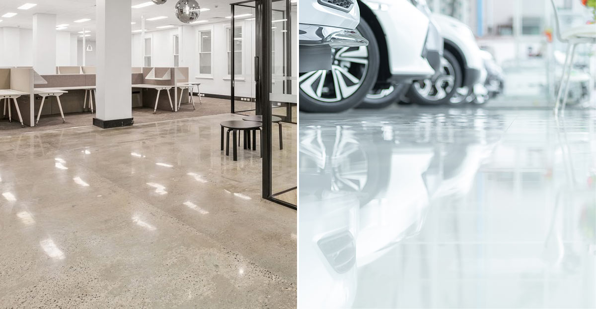 Polished Concrete vs Epoxy – What are the differences and which is better?