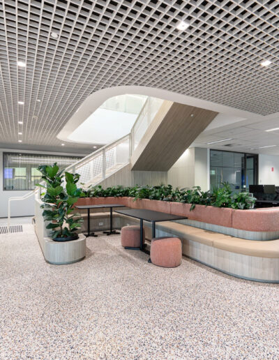 northern star resource lobby area concrete terrazzo flooring