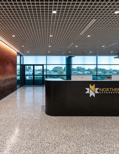 pangaea flooring terrazzo northern star resource reception area