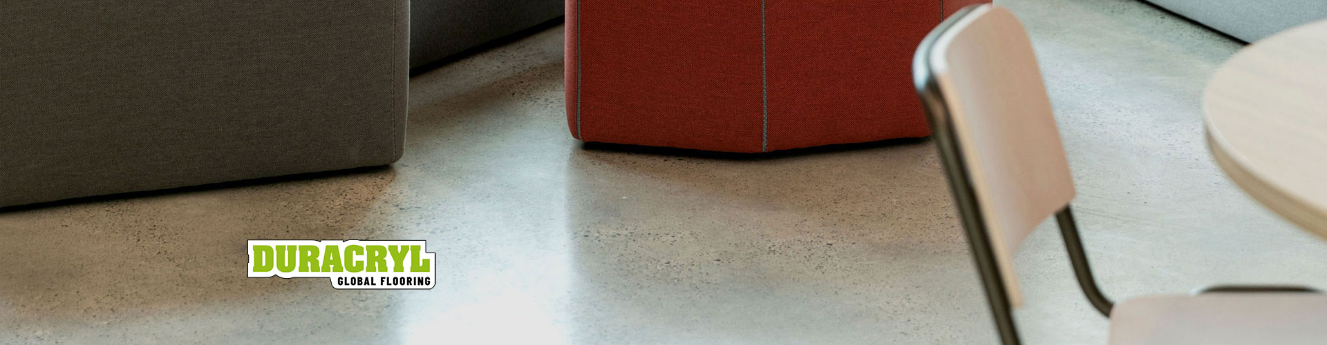 office waiting room low emission concrete terrazzo floor Duracryl