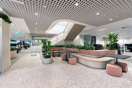 office main lobby pangaea modern terrazzo