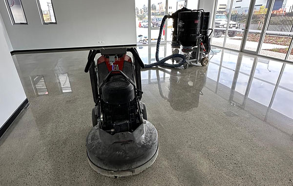 polish levelled interior concrete floors