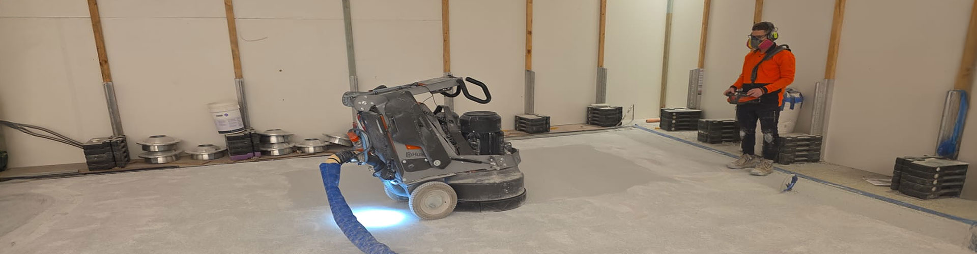 polished floor levelling Perth office