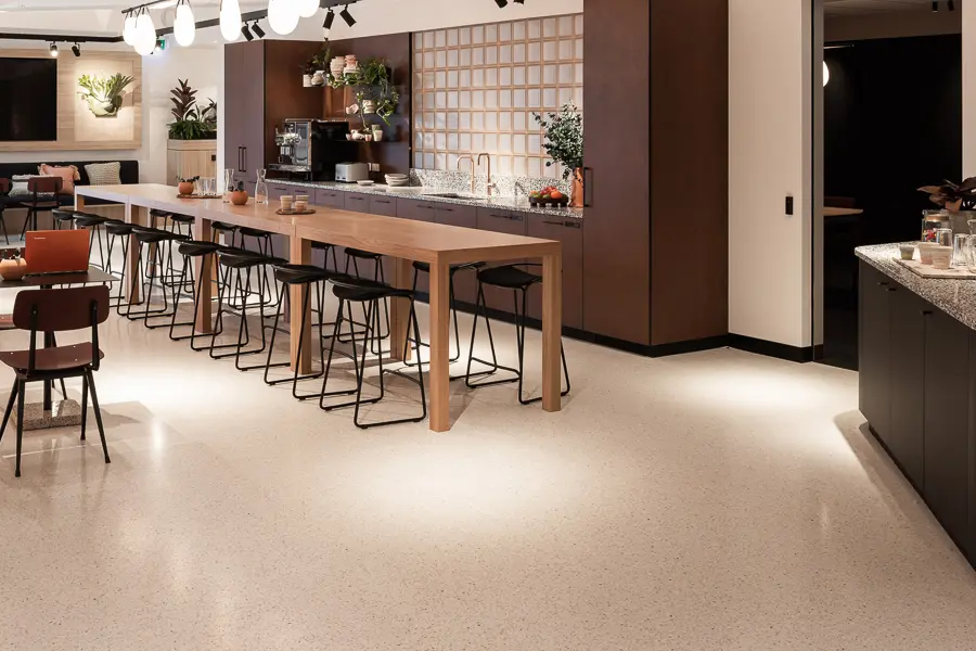 terrazzo microtopping floor overlay